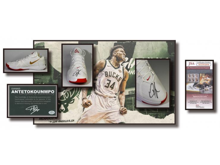 Shoe size US 17 (the size of Giannis Antetokounmpo himself, Bucks@Twitter, 18.2.2019), Giannis Antetokounmpo - NBA Champion 2