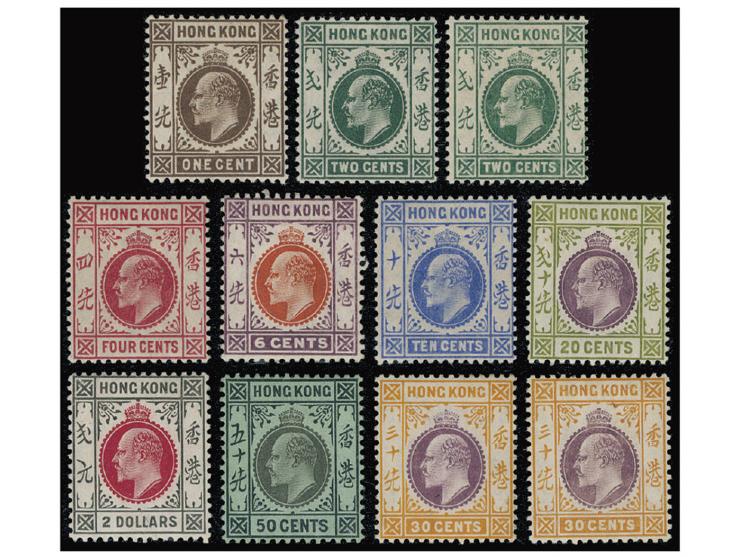 plus a 1904 6c, all MH with light toning. VF-F.