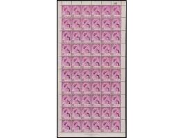 fine MNH with light toning original gum. VF-F. Extremely rare in complete sheet.